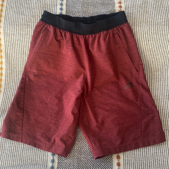 Adidas Red Shorts - Picture 1 of 9